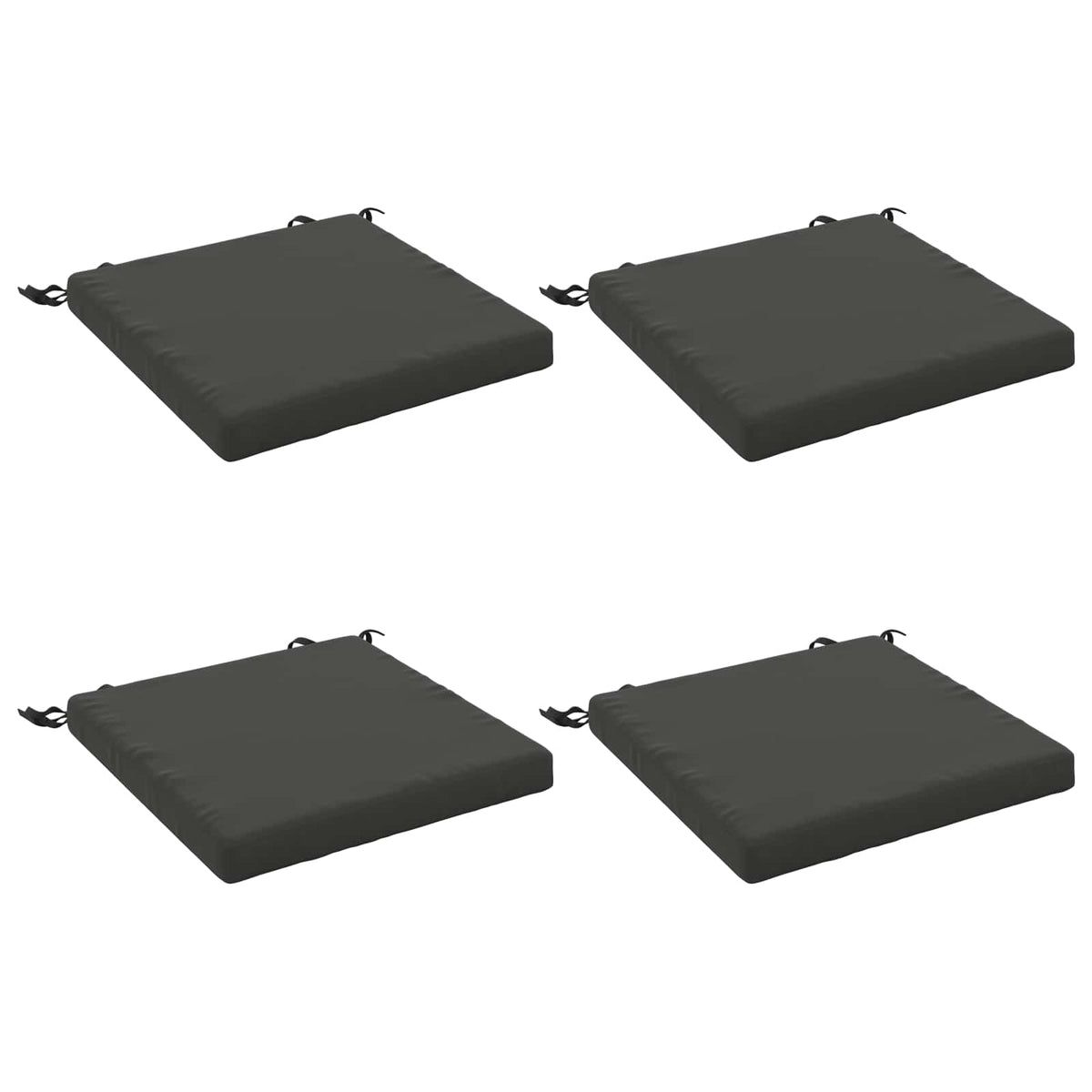 vidaXL 4-Piece Seat Cushions SOEST 4 pcs 100% Polyester Anthracite