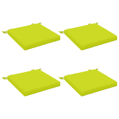 vidaXL 4-Piece Seat Cushions SOEST 4 pcs 100% Polyester Bright Green