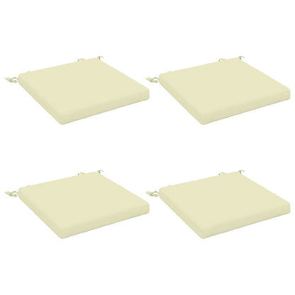 vidaXL 4-Piece Seat Cushions SOEST 4 pcs 100% Polyester Cream
