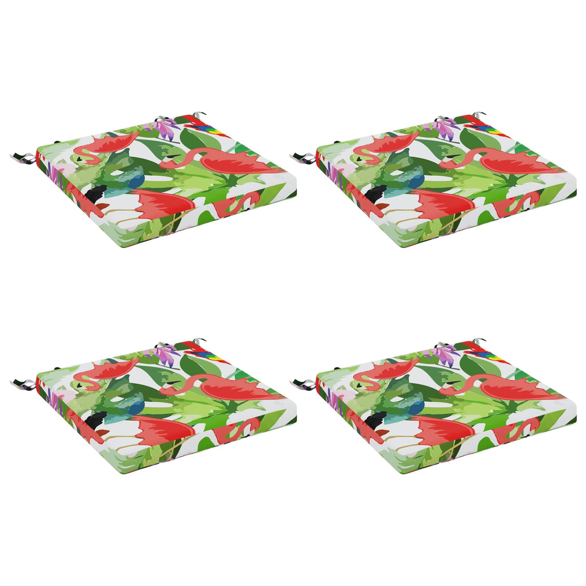 vidaXL 4-Piece Seat Cushions SOEST 4 pcs 100% Polyester Multicolour