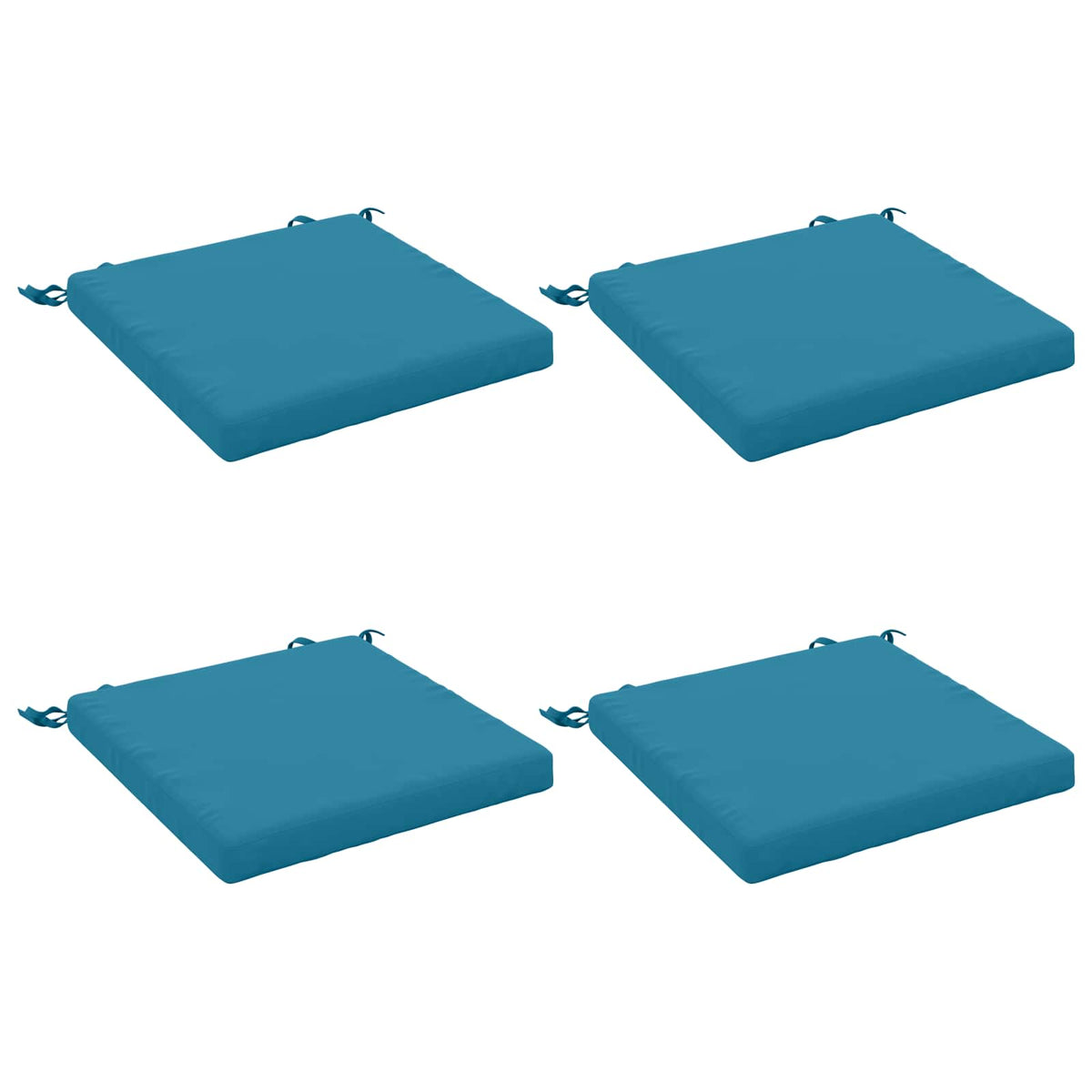 vidaXL 4-Piece Seat Cushions SOEST 4 pcs 100% Polyester Light Blue