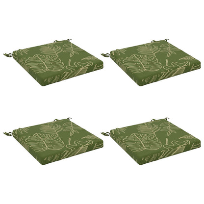 vidaXL 4-Piece Seat Cushions SOEST 4 pcs 100% Polyester Leaf Design