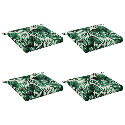 vidaXL 4-Piece Seat Cushions SOEST 4 pcs 100% Polyester Leaf Pattern