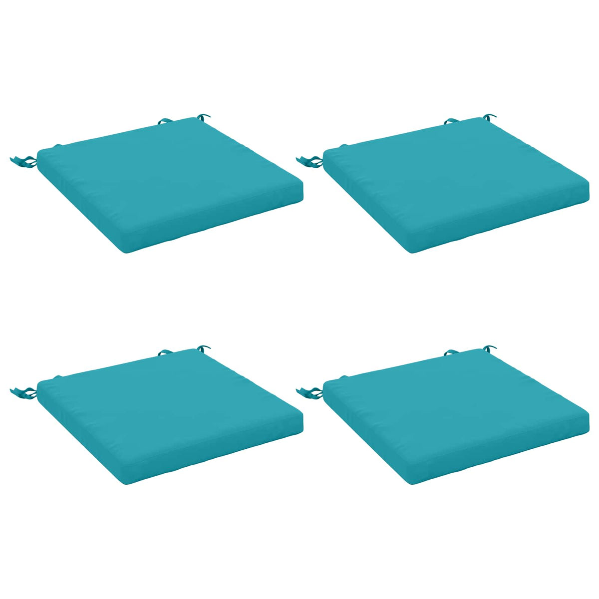 vidaXL 4-Piece Seat Cushions SOEST 4 pcs 100% Polyester Turquoise