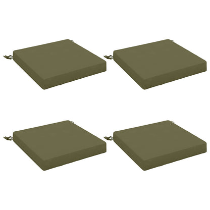 vidaXL 4-Piece Seat Cushions SOEST 4 pcs 100% Polyester Olive Green