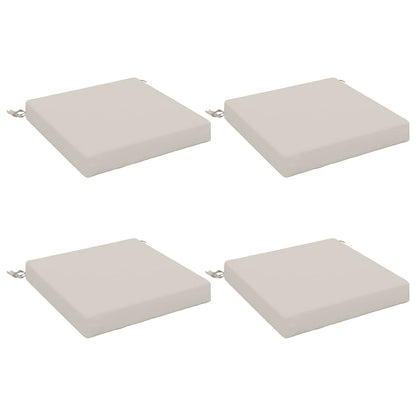 vidaXL 4-Piece Seat Cushions SOEST 4 pcs 100% Polyester White