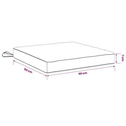 vidaXL 4-Piece Seat Cushions SOEST 4 pcs 100% Polyester Black