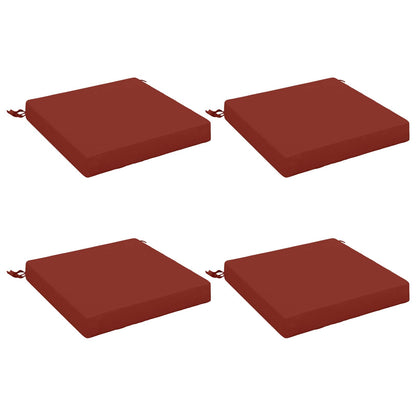 vidaXL 4-Piece Seat Cushions SOEST 4 pcs 100% Polyester Red