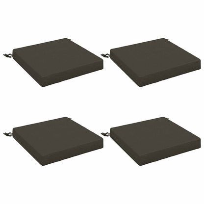 vidaXL 4-Piece Seat Cushions SOEST 4 pcs 100% Polyester Anthracite