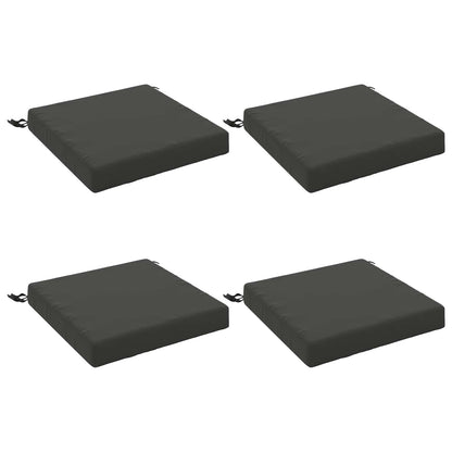 vidaXL 4-Piece Seat Cushions SOEST 4 pcs 100% Polyester Anthracite