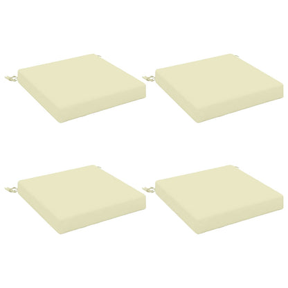 vidaXL 4-Piece Seat Cushions SOEST 4 pcs 100% Polyester Cream