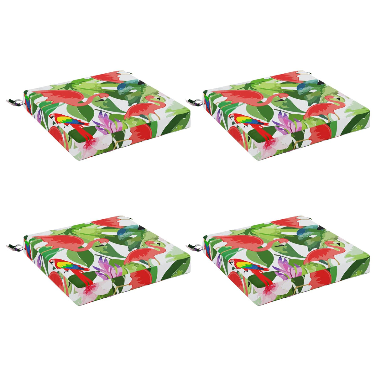 vidaXL 4-Piece Seat Cushions SOEST 4 pcs 100% Polyester Multicolour