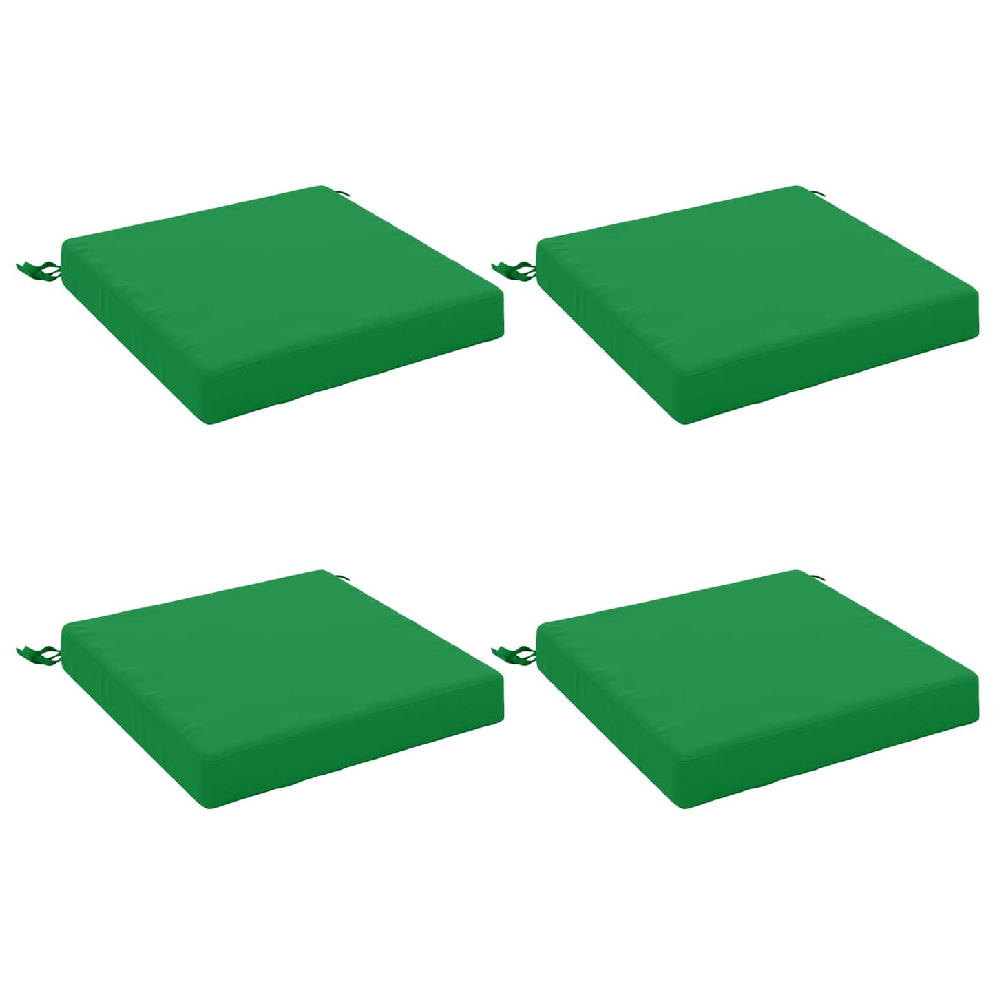 vidaXL 4-Piece Seat Cushions SOEST 4 pcs 100% Polyester Green