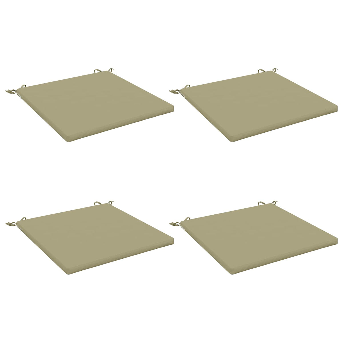 vidaXL 4-Piece Seat Cushions SOEST 4 pcs 100% Polyester Light Green