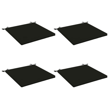 vidaXL 4-Piece Seat Cushions SOEST 4 pcs 100% Polyester Black