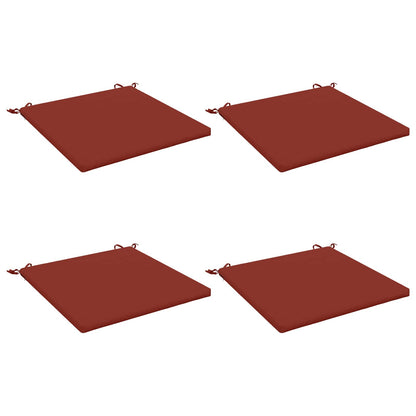 vidaXL 4-Piece Seat Cushions SOEST 4 pcs 100% Polyester Red