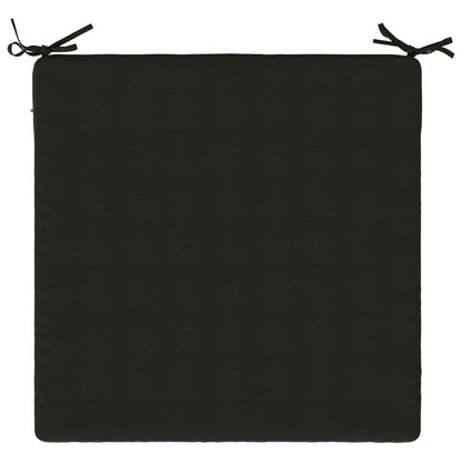 vidaXL 1-Piece Seat Cushion SOEST 100% Polyester Black 60 x 60 x 3 cm