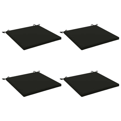 vidaXL 4-Piece Seat Cushions SOEST 4 pcs 100% Polyester Black