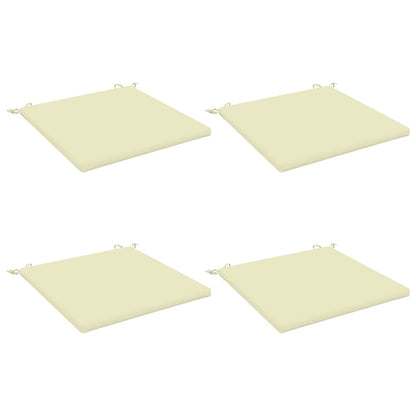 vidaXL 4-Piece Seat Cushions SOEST 4 pcs 100% Polyester Cream