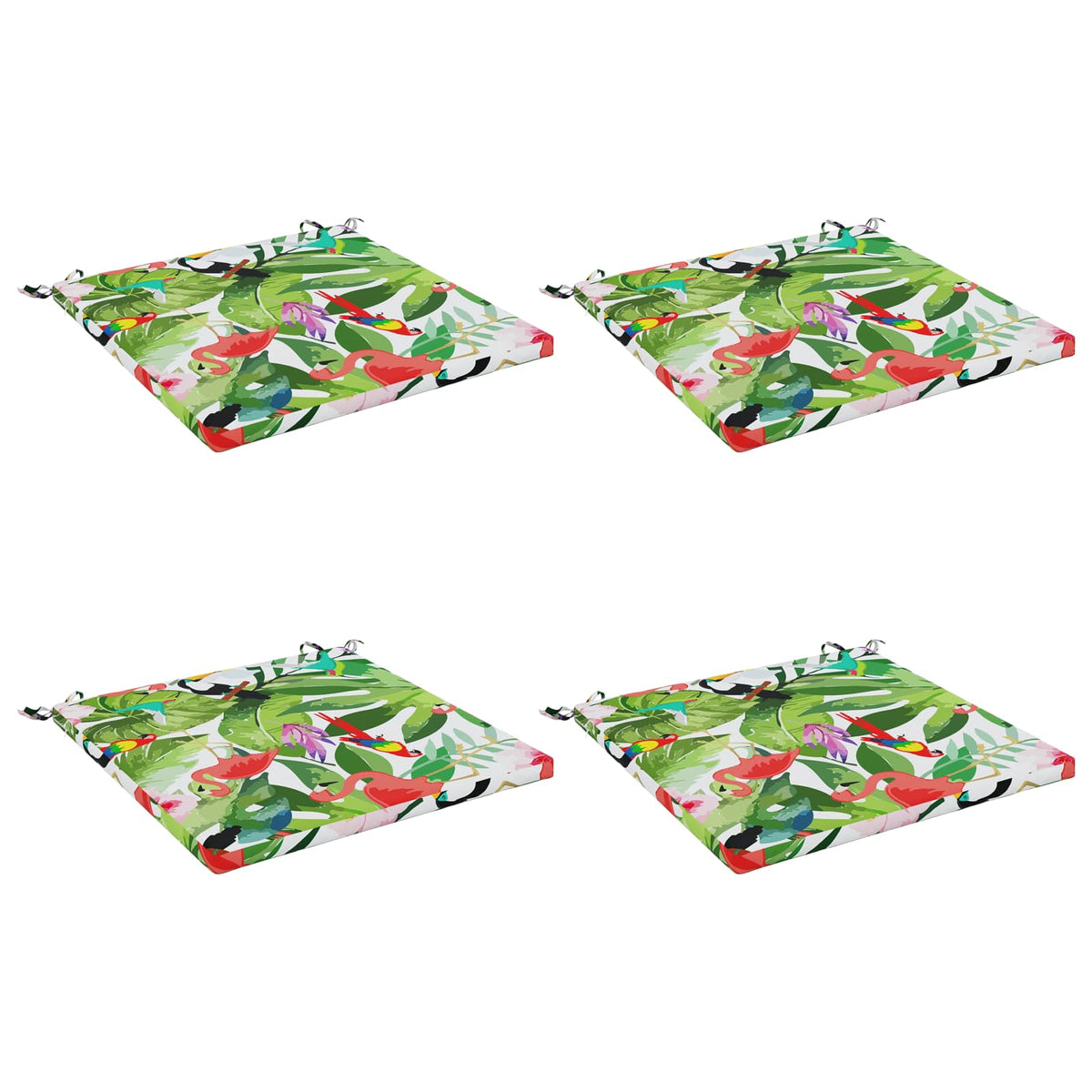 vidaXL 4-Piece Seat Cushions SOEST 4 pcs 100% Polyester Multicolour