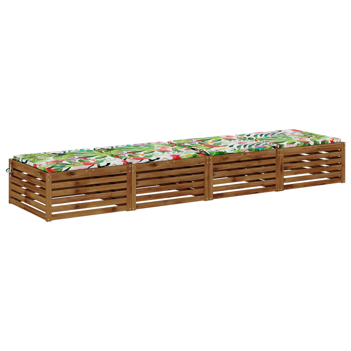 vidaXL 4-Piece Seat Cushions SOEST 4 pcs 100% Polyester Multicolour