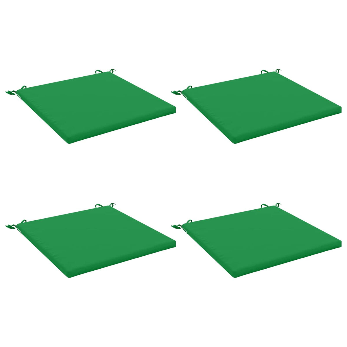 vidaXL 4-Piece Seat Cushions SOEST 4 pcs 100% Polyester Green