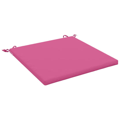vidaXL 1-Piece Seat Cushion SOEST 100% Polyester Pink 60 x 60 x 3 cm