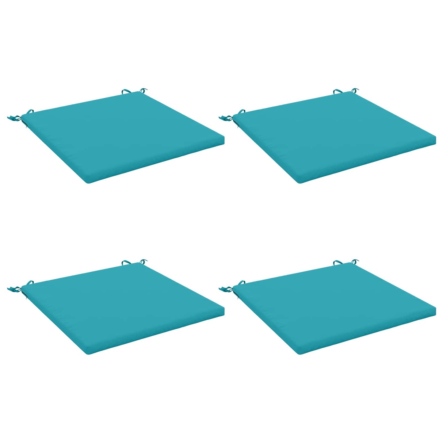vidaXL 4-Piece Seat Cushions SOEST 4 pcs 100% Polyester Turquoise