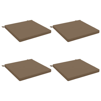 vidaXL 4-Piece Seat Cushions SOEST 4 pcs 100% Polyester Taupe