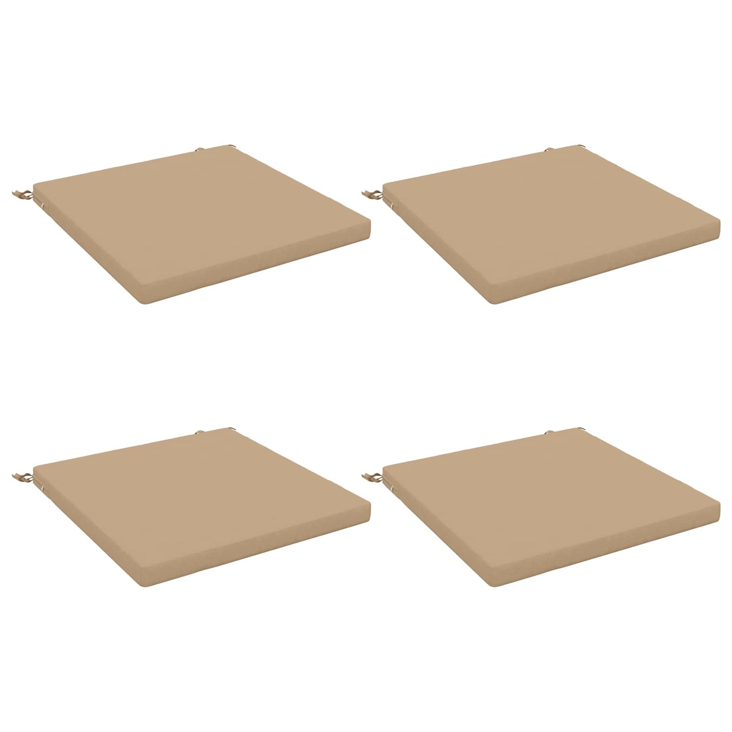 vidaXL 4-Piece Seat Cushions SOEST 4 pcs 100% Polyester Sand