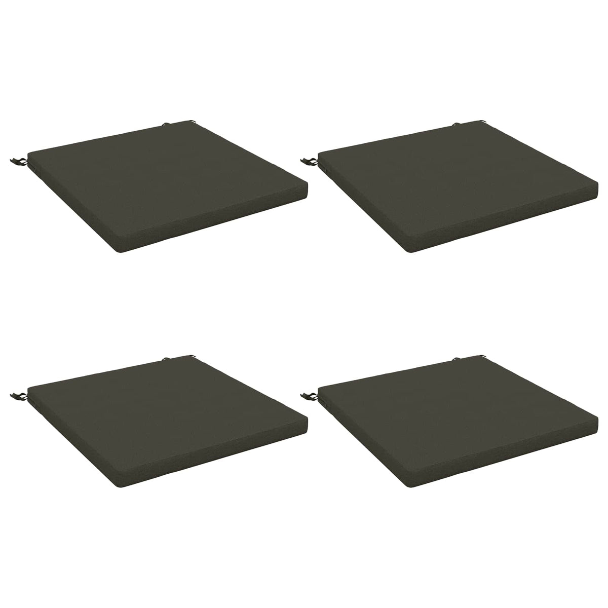 vidaXL 4-Piece Seat Cushions SOEST 4 pcs 100% Polyester Anthracite