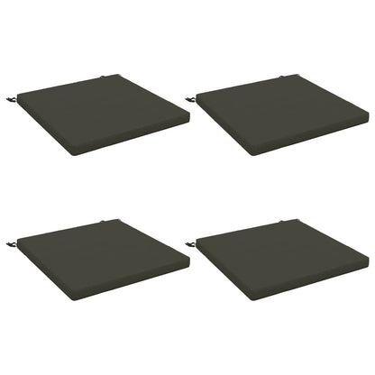 vidaXL 4-Piece Seat Cushions SOEST 4 pcs 100% Polyester Anthracite