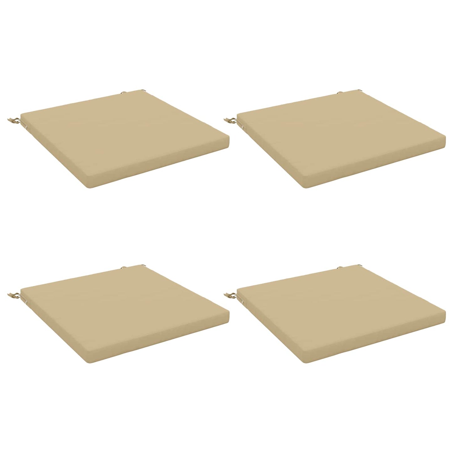 vidaXL 4-Piece Seat Cushions SOEST 4 pcs 100% Polyester Beige