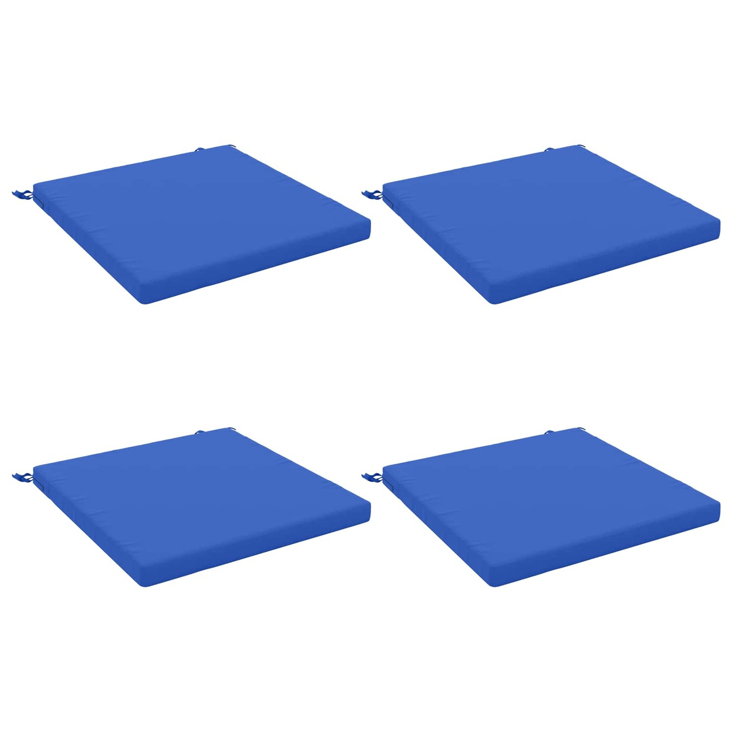 vidaXL 4-Piece Seat Cushions SOEST 4 pcs 100% Polyester Royal Blue