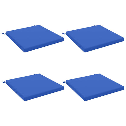 vidaXL 4-Piece Seat Cushions SOEST 4 pcs 100% Polyester Royal Blue