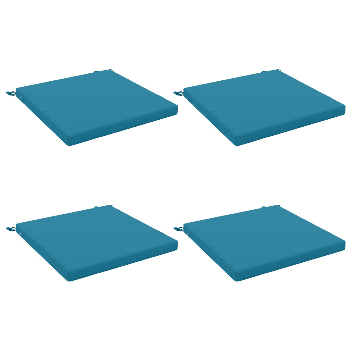 vidaXL 4-Piece Seat Cushions SOEST 4 pcs 100% Polyester Light Blue