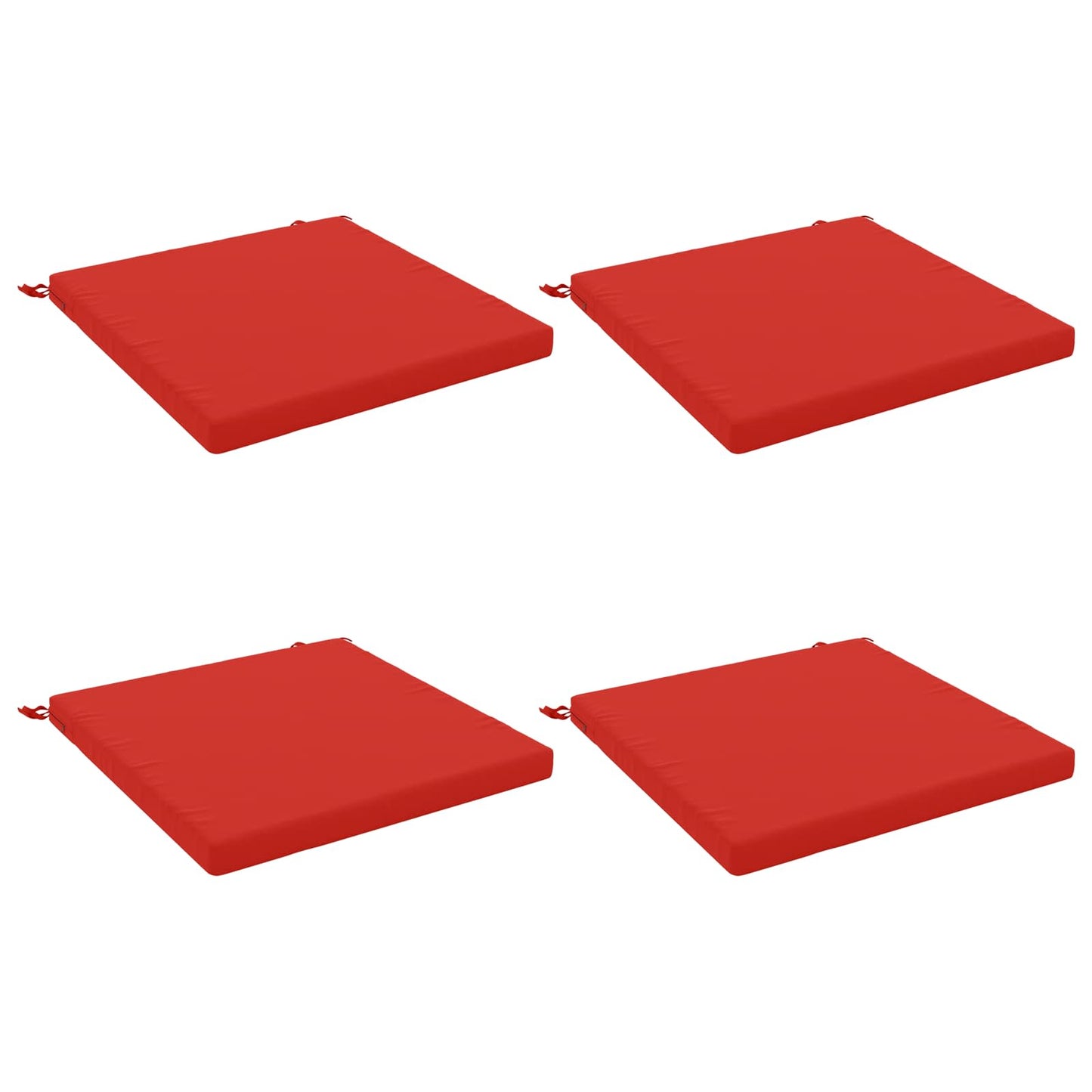 vidaXL 4-Piece Seat Cushions SOEST 4 pcs 100% Polyester Red