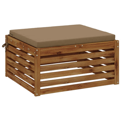 vidaXL 1-Piece Seat Cushion SOEST 100% Polyester Taupe 60 x 60 x 5 cm