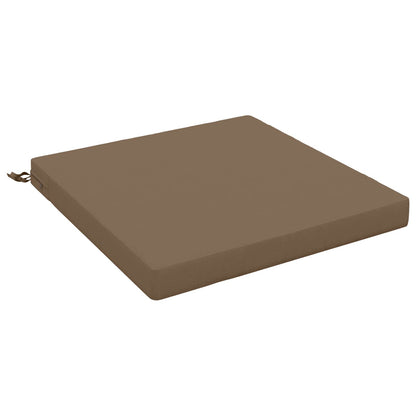 vidaXL 1-Piece Seat Cushion SOEST 100% Polyester Taupe 60 x 60 x 7 cm