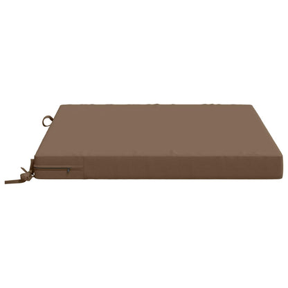 vidaXL 1-Piece Seat Cushion SOEST 100% Polyester Taupe 60 x 60 x 7 cm