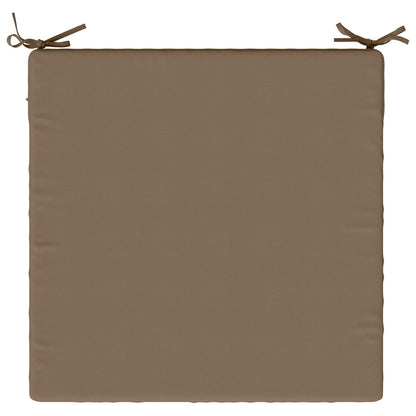 vidaXL 1-Piece Seat Cushion SOEST 100% Polyester Taupe 60 x 60 x 7 cm