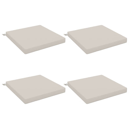 vidaXL 4-Piece Seat Cushions SOEST 4 pcs 100% Polyester White
