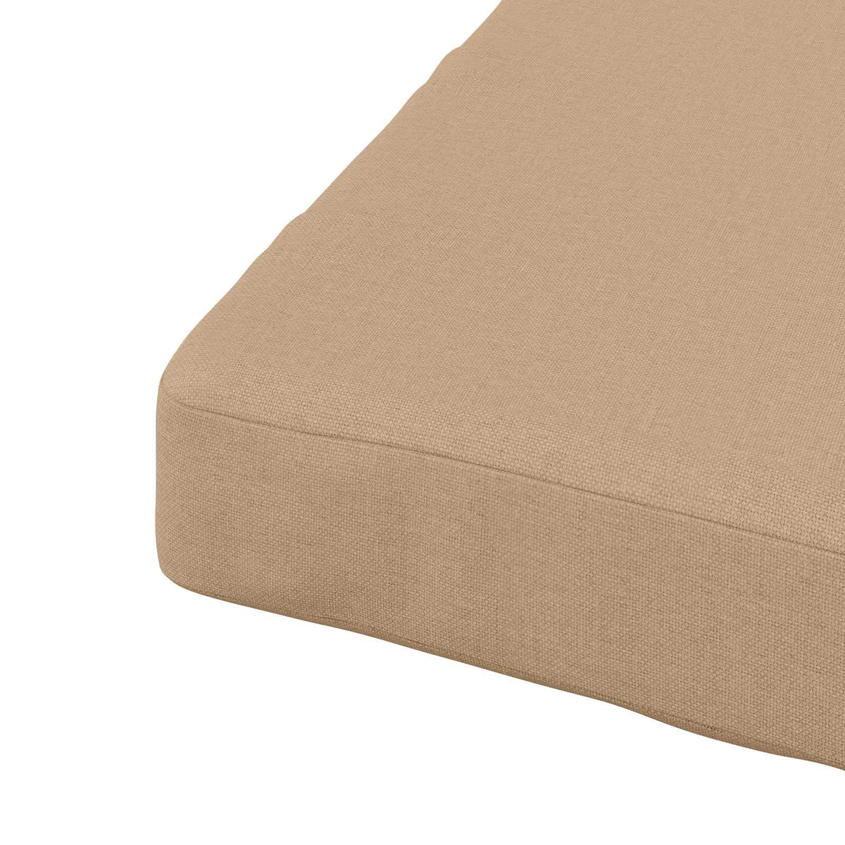 vidaXL 1-Piece Seat Cushion SOEST 100% Polyester Sand 60 x 60 x 7 cm