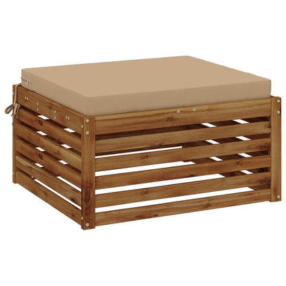 vidaXL 1-Piece Seat Cushion SOEST 100% Polyester Sand 60 x 60 x 7 cm