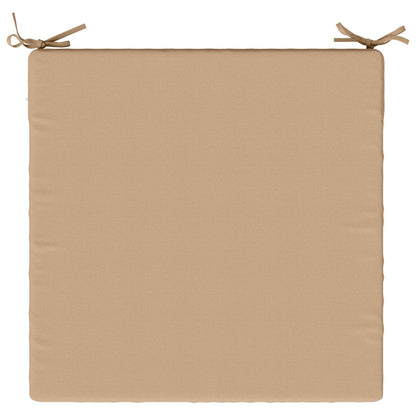 vidaXL 1-Piece Seat Cushion SOEST 100% Polyester Sand 60 x 60 x 7 cm