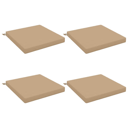 vidaXL 4-Piece Seat Cushions SOEST 4 pcs 100% Polyester Sand