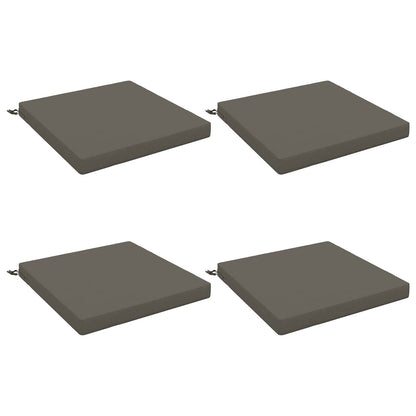 vidaXL 4-Piece Seat Cushions SOEST 4 pcs 100% Polyester Grey