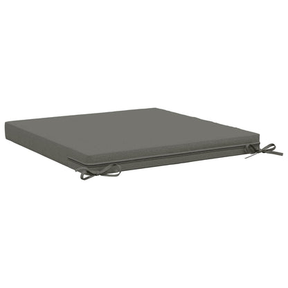 vidaXL Seat Cushions SOEST 4 pcs 100% Polyester Grey 60 x 60 x 7 cm