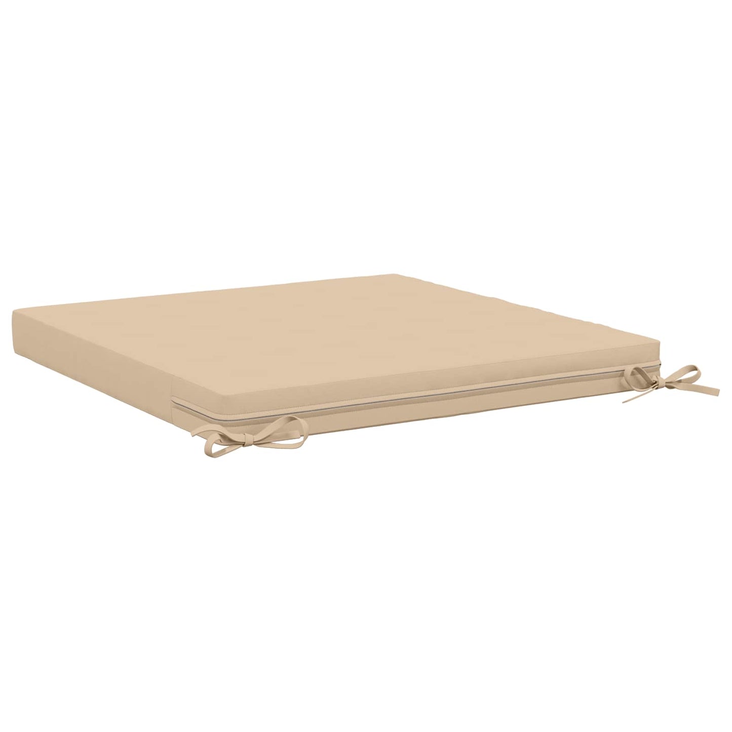 vidaXL 1-Piece Seat Cushion SOEST 100% Polyester Cream 60 x 60 x 7 cm