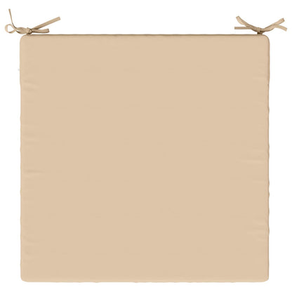 vidaXL 1-Piece Seat Cushion SOEST 100% Polyester Cream 60 x 60 x 7 cm